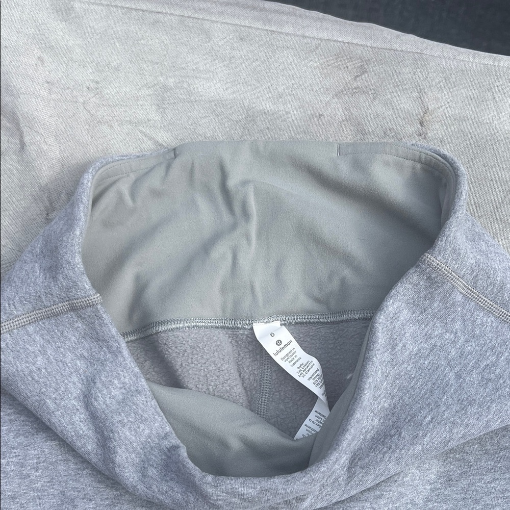 Gray sweatpants leggings